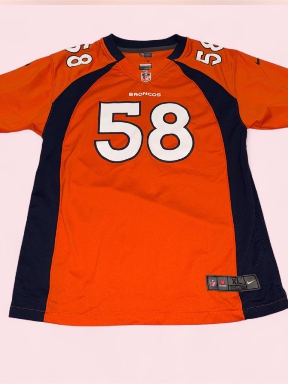 Nike Kids Denver Broncos Orange & Navy #58 Football Jersey